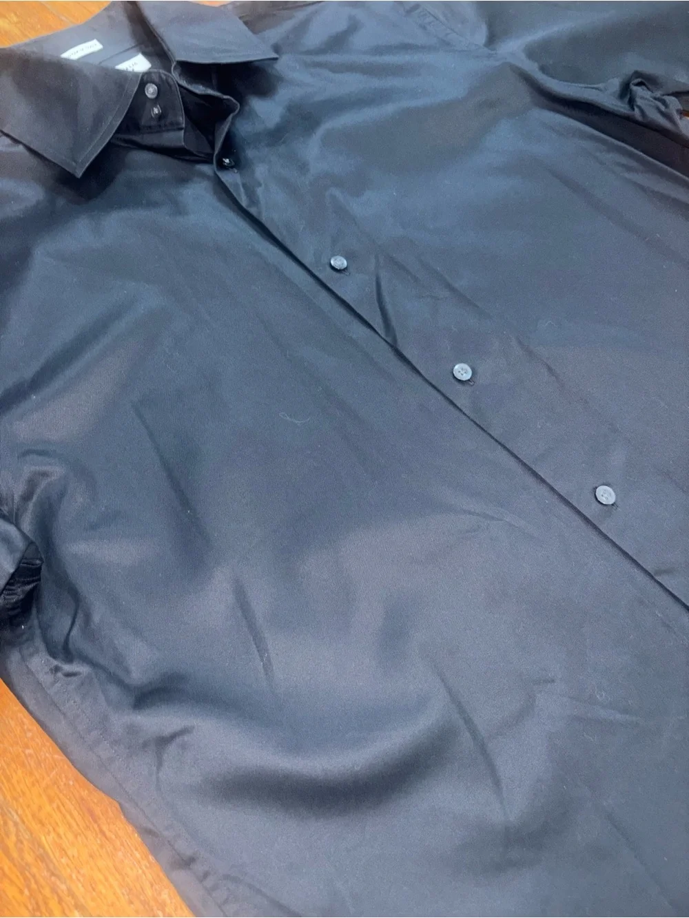 Banana Republic Black Men's Dress Shirt - Slim Collar Button-Front